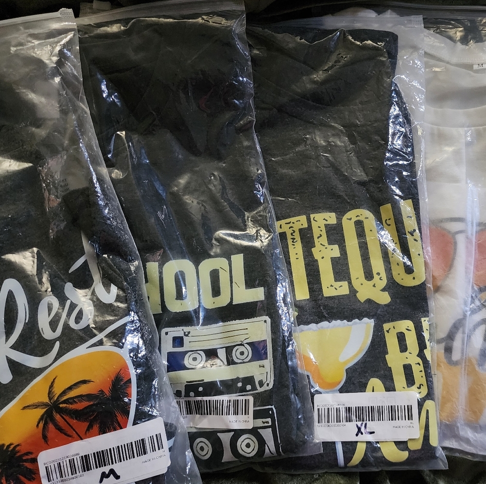 Tank Tops and T-shirts Available